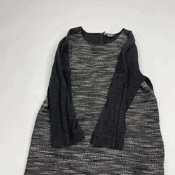 Vince Tweed Black White Gray Shift Dress - Picture 11 of 11
